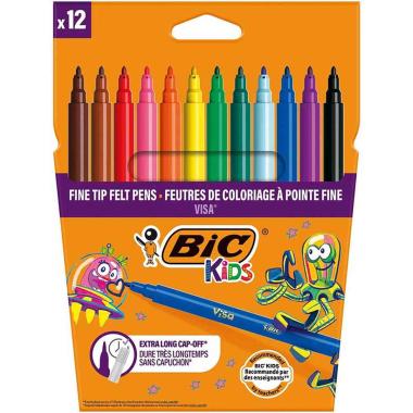 Bic kids pennarelli punta fine 2 mm - 12 pz