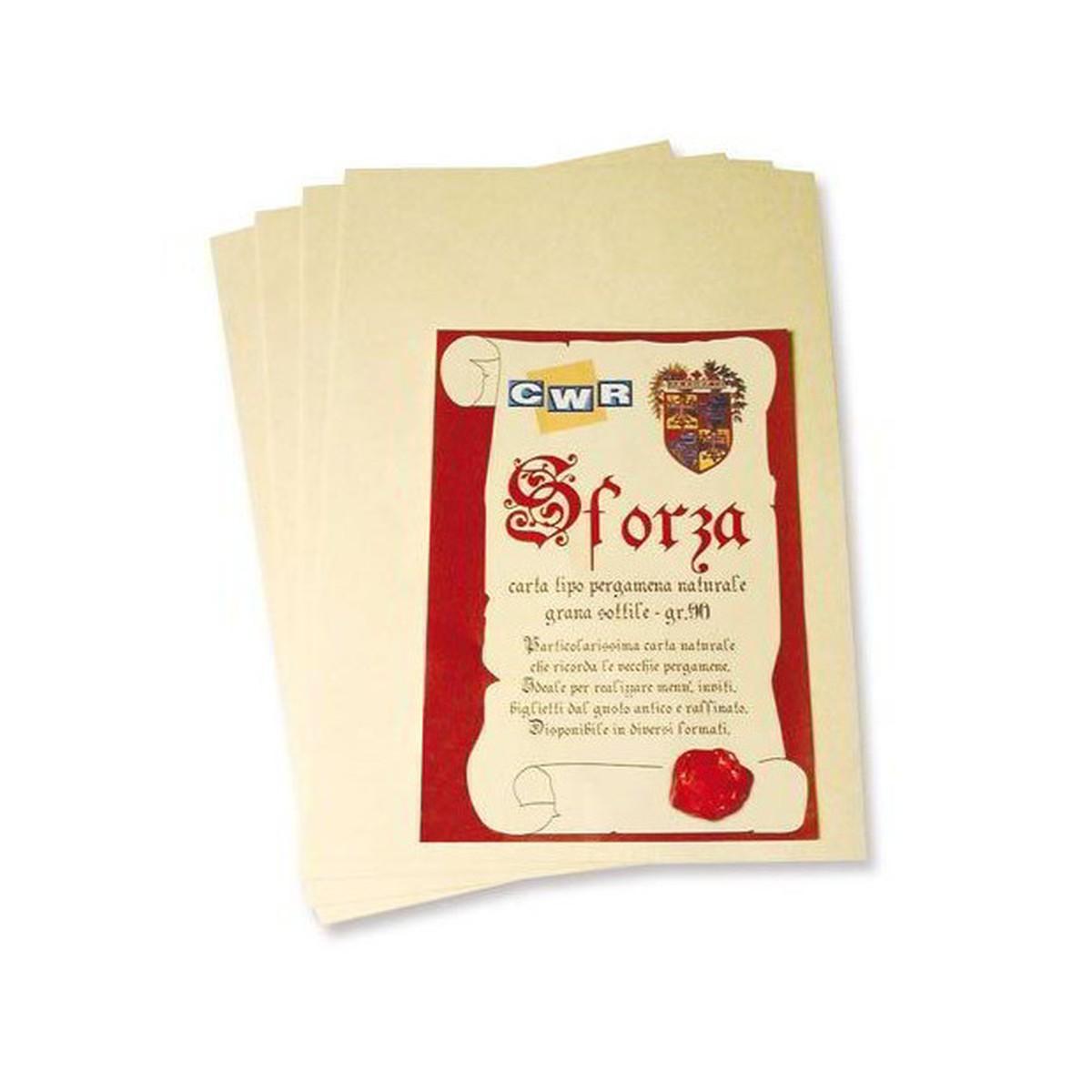 Deco - carta pergamena sforza - a4 - 90 gr - 12 fogli