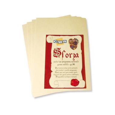 Deco - carta pergamena sforza - a4 - 90 gr - 12 fogli