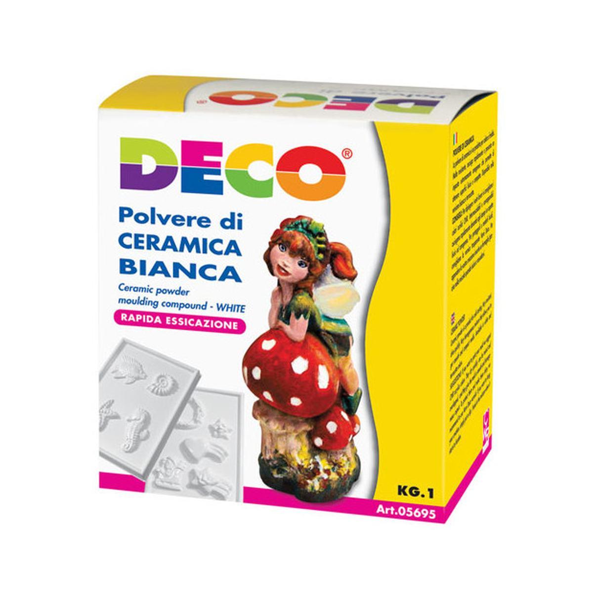 Deco - polvere di ceramica bianca - confezione da kg 1