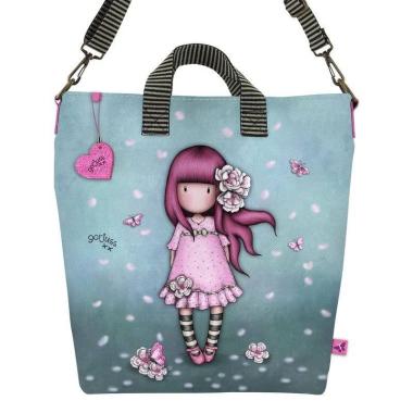 Gorjuss - borsa santoro cherry blossom con manici regolabili e tasca con zip