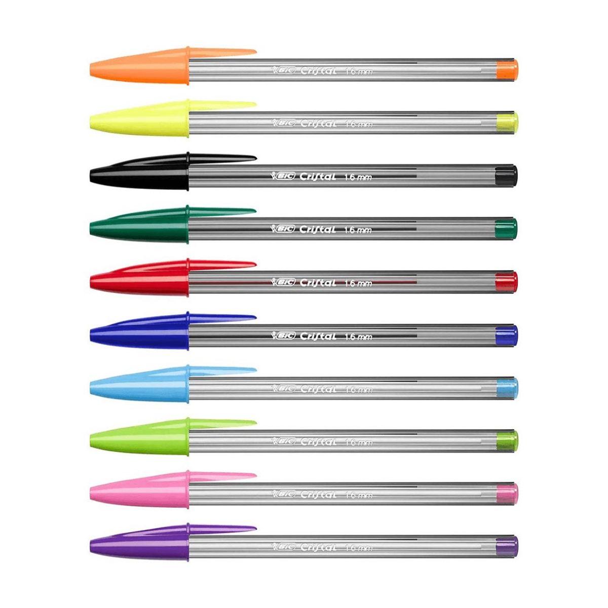 Bic cristal large multi colour - penna a sfera - punta 1,6 mm