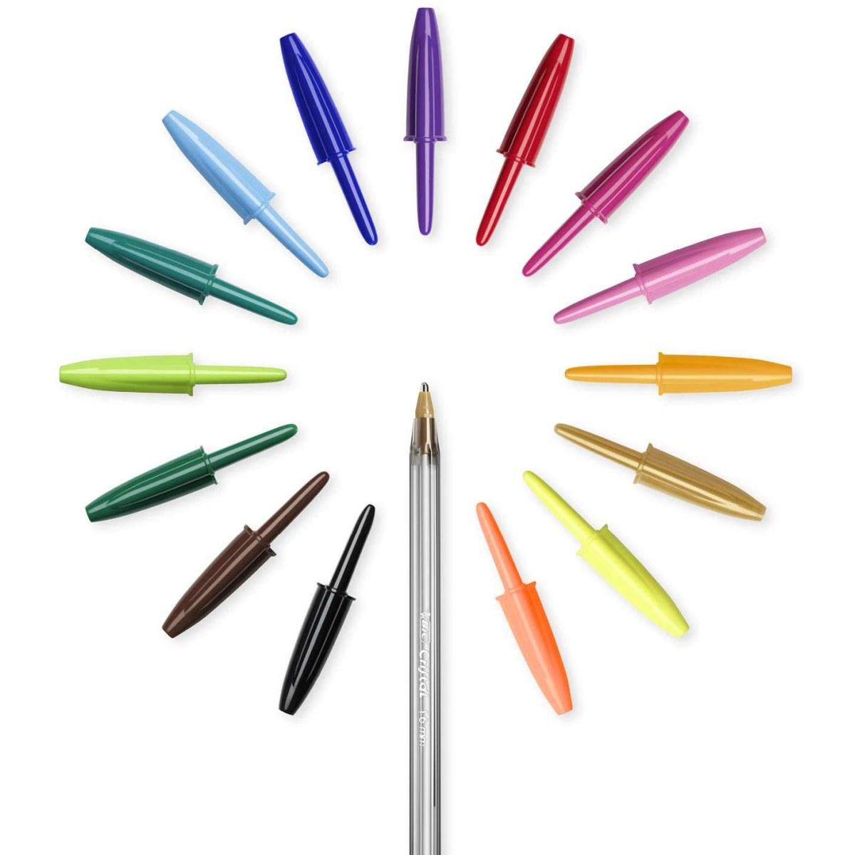 Bic cristal large multi colour - penna a sfera - punta 1,6 mm