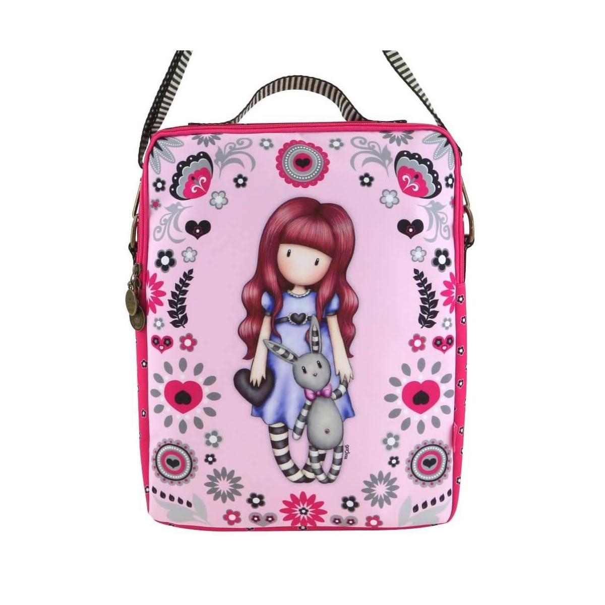 Gorjuss - borsa porta pc my gift to you - dimensioni 38 x 29 x 7 cm