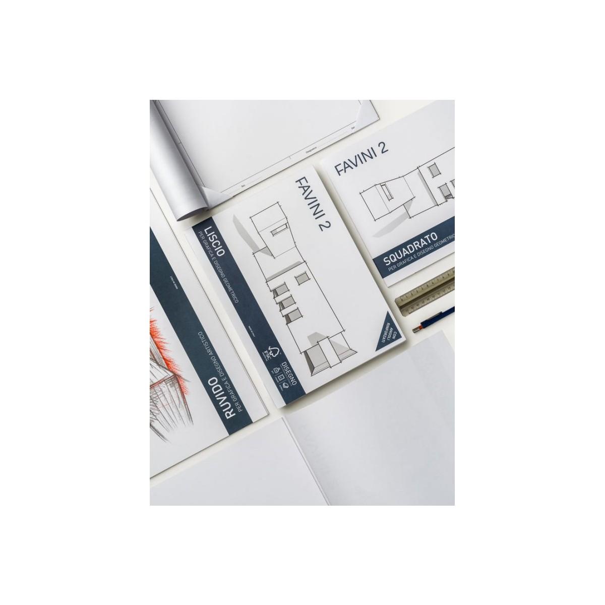 Favini - album favini 2 - ruvido - 10 fg - 110 gr - 24 x 33 cm