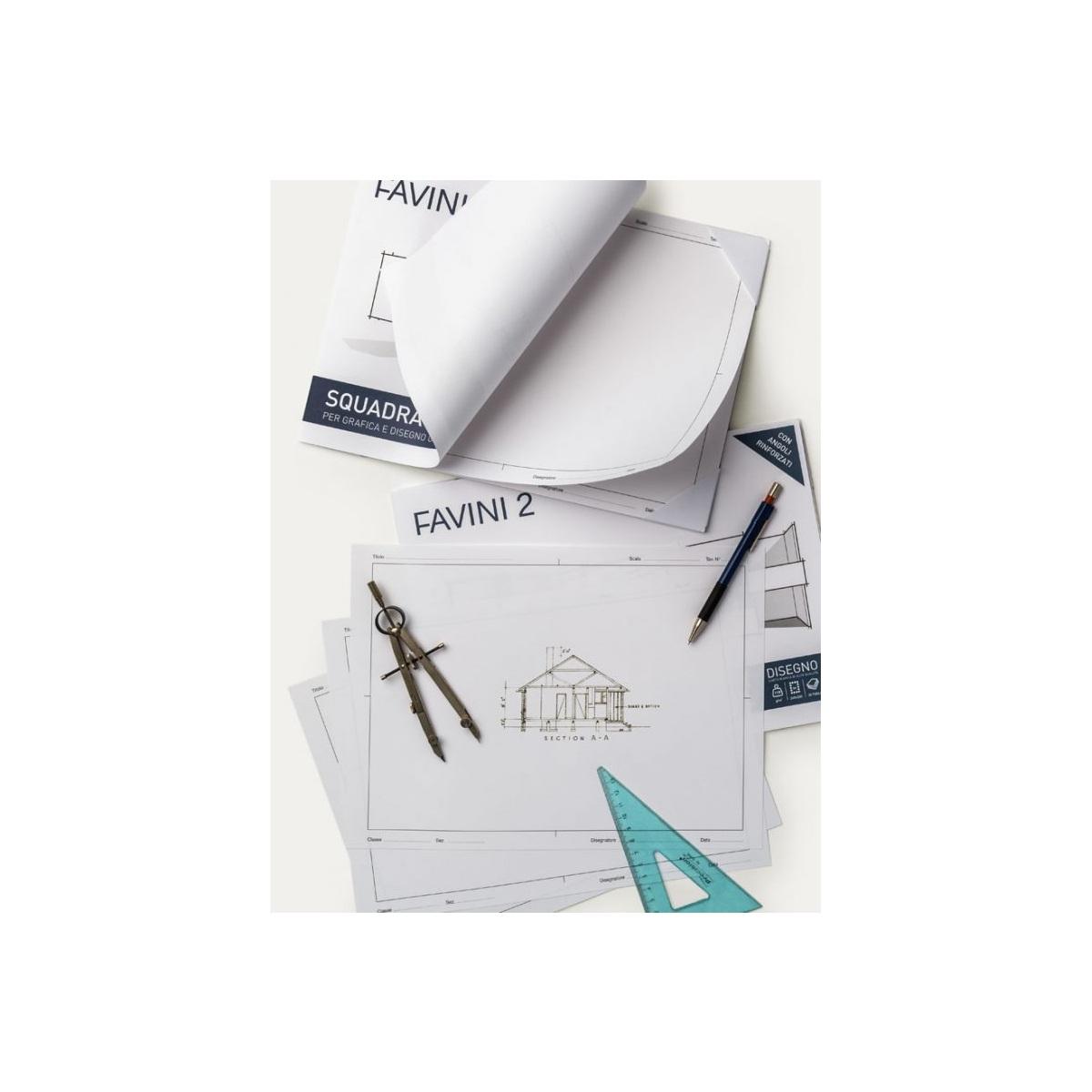 Favini - album favini 2 - ruvido - 10 fg - 110 gr - 24 x 33 cm