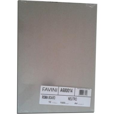 Favini - cardboard cartone grigio -  a4 - 1500 gr