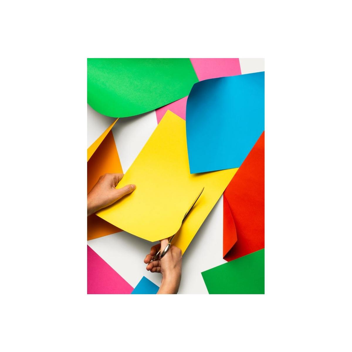 Favini - rismaluce small mix colori forti - a4 - 90 gr/mq - 100 fogli