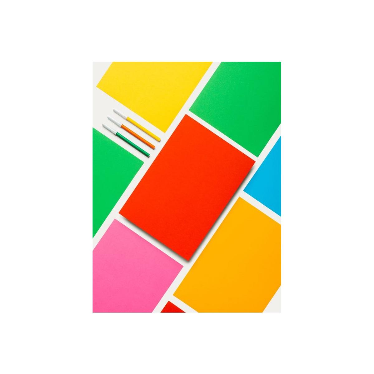 Favini - rismaluce small mix colori forti - a4 - 90 gr/mq - 100 fogli