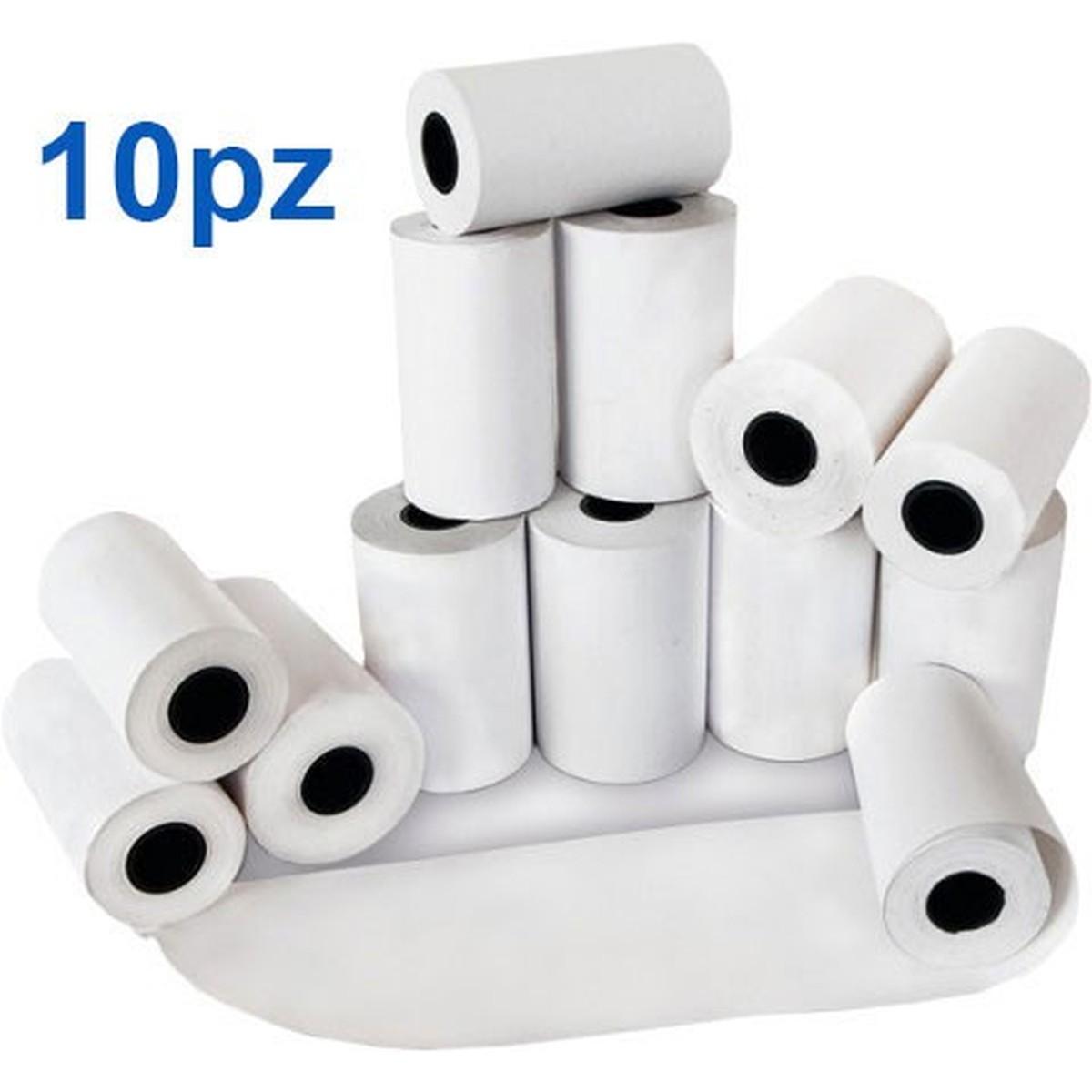 Rotoli di carta per calcolatrici - 57 mm x 60 m - Ø 60 mm - Ø anima 12 mm - confezione da 10 pz