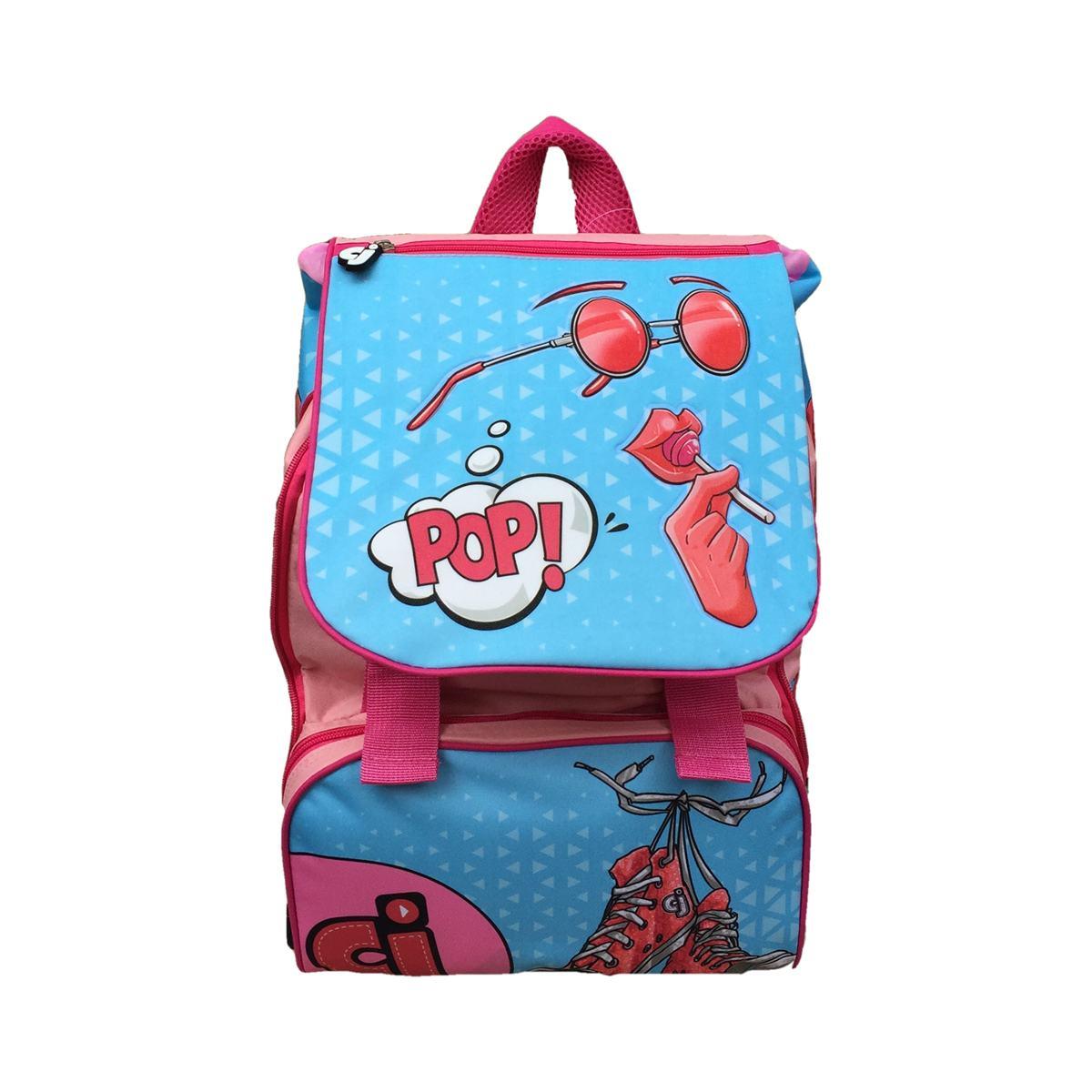 Zaino faccine bambina estensibile - dimensione 40 x 29 x 28 cm