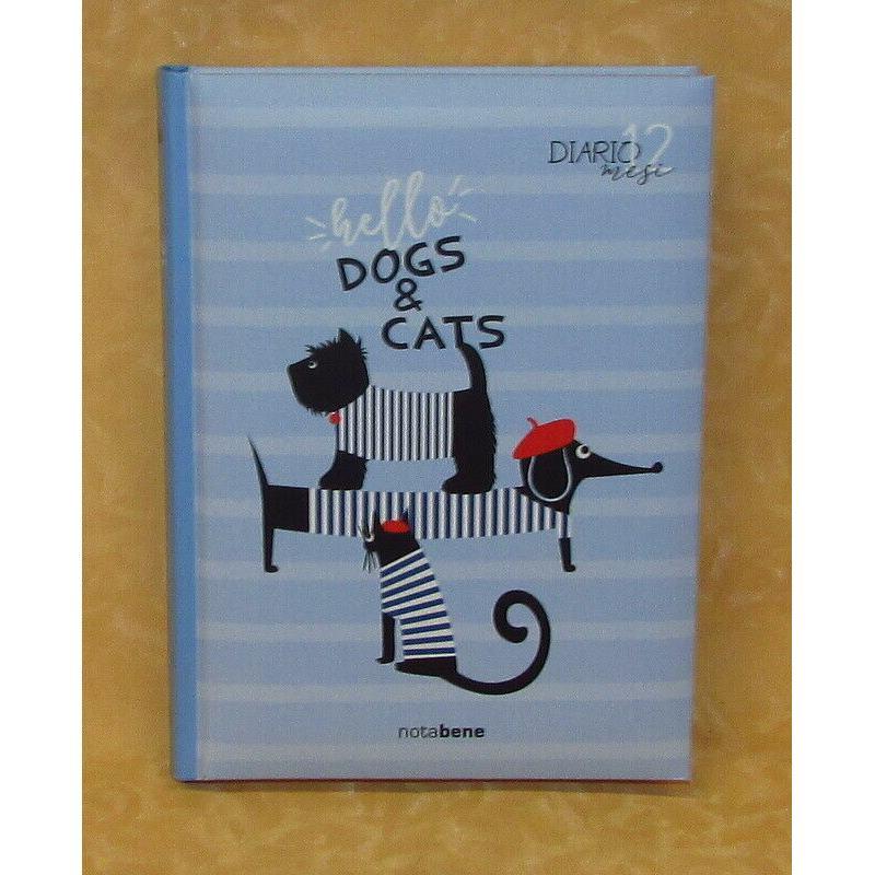 Diario 12 mesi hello animals assortito