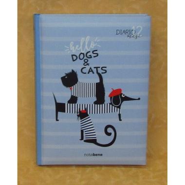 Diario 12 mesi hello animals assortito