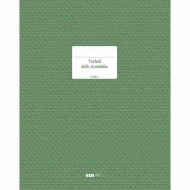 Edipro -  verbale assemblea 92 pagine numerate - formato 31 x 24,5