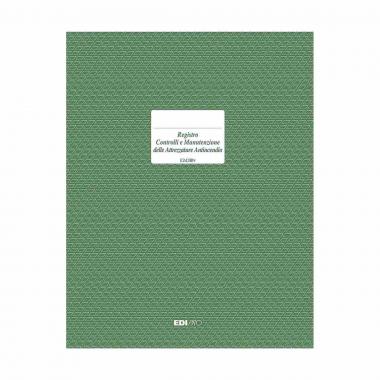 Edipro - registro controlli e manutenzione attrezzature antincendio 48 pagine - formato 31 x 24,5 cm