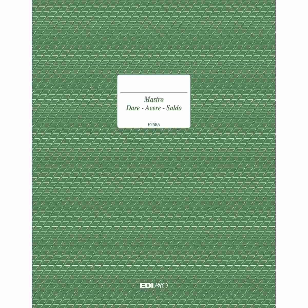 Edipro -  registro dare/avere/saldo 96 pagine - formato 31 x 24,5 cm