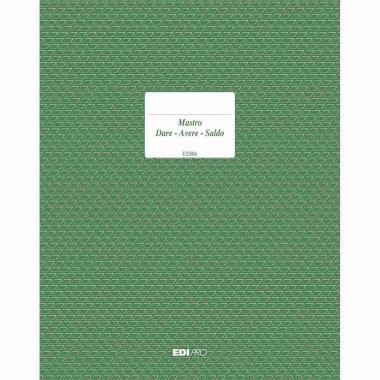 Edipro -  registro dare/avere/saldo 96 pagine - formato 31 x 24,5 cm