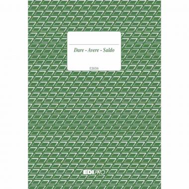 Edipro - registro dare / avere / saldo 96 pagine - 17 x 12 cm