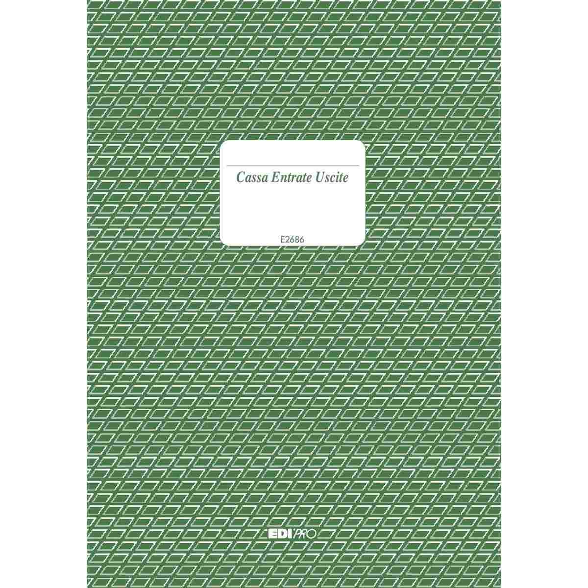 Edipro - registro cassa entrate/uscite 96 pagine - 24 x 17 cm