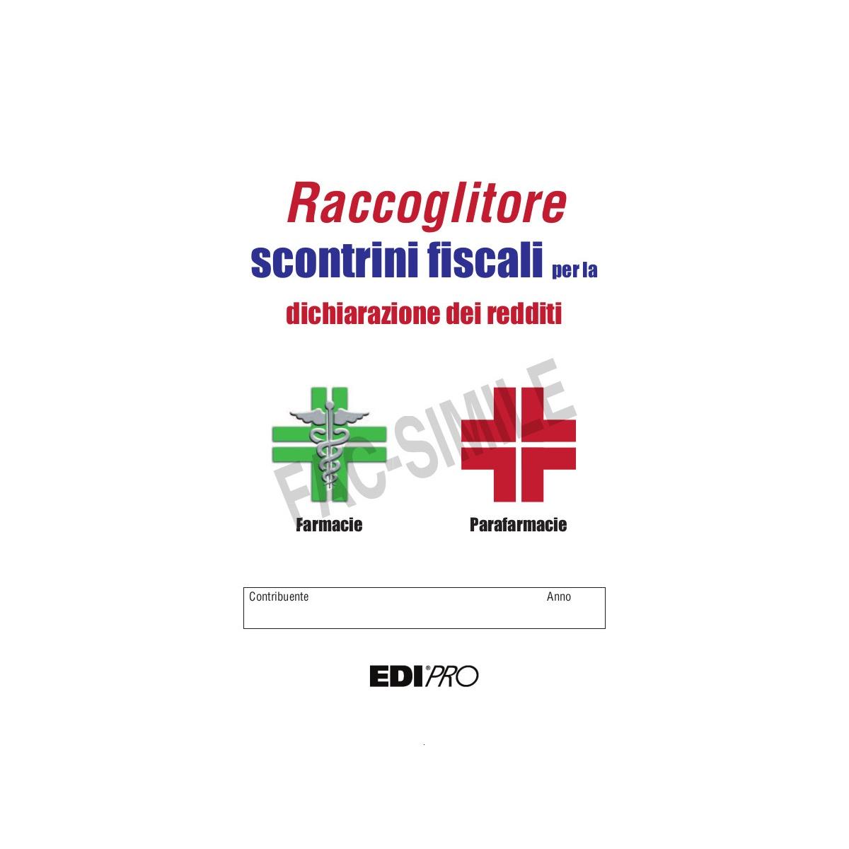 Edipro - libretto per scontrini fiscali 32 pagine - formato 21 x 15 cm