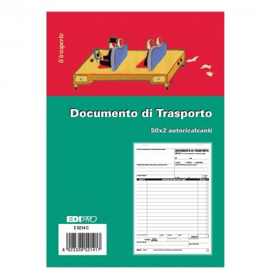 Edipro - blocco documento di trasporto 50 x 2 - 14.8 x 22 cm