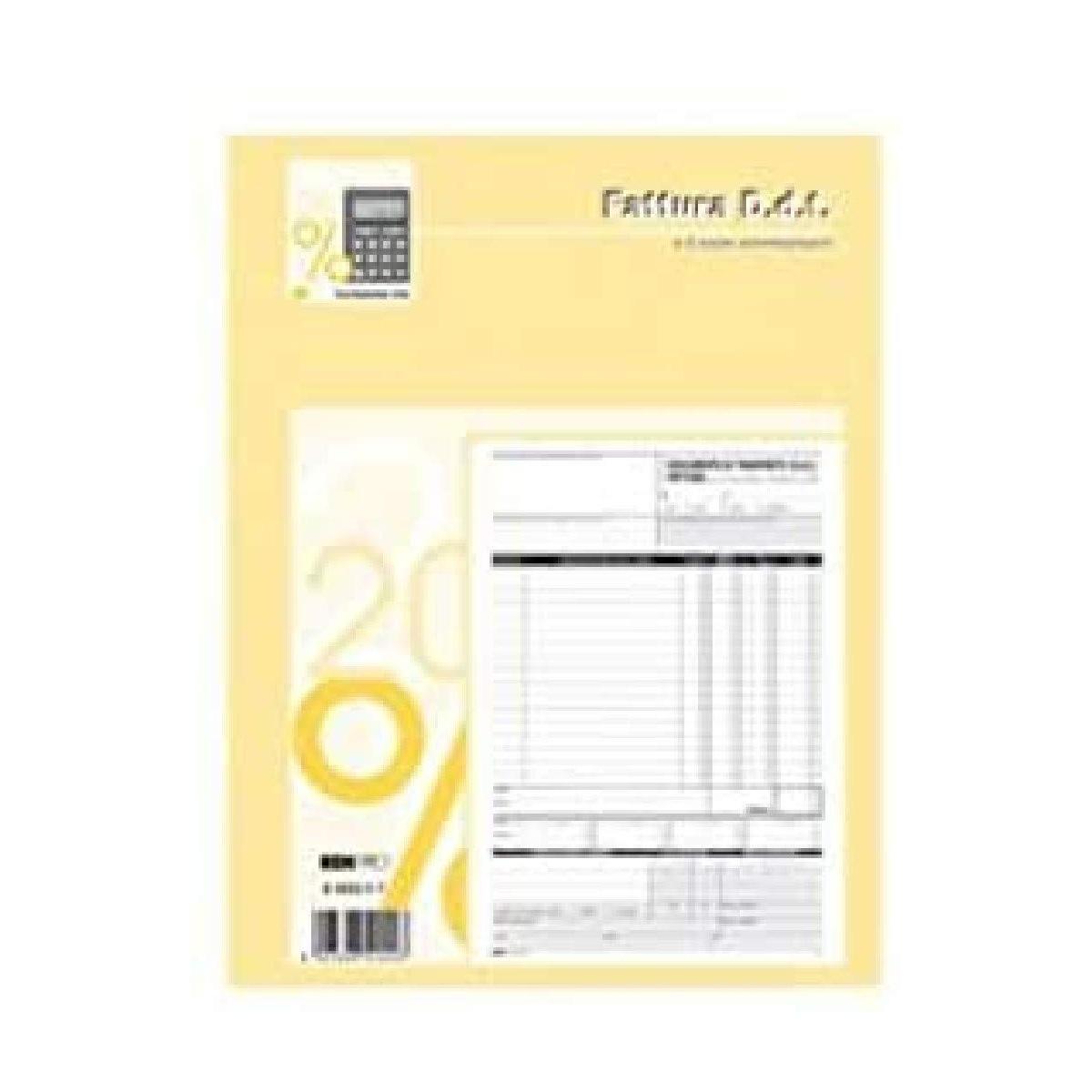 Edipro - blocco d.d.t. fattura 33 x 3 autoricalcante - formato 29,7 x 22 cm