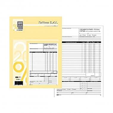 Edipro - blocco d.d.t. fattura 33 x 3 autoricalcante - formato 22 x 14,8 cm