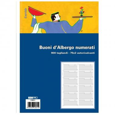 Edipro - blocco 900 tagliandi numerati 1-900 - 50 x 2 autoricalcante - 2 colori (celeste, verde) - formato 29,7 x 22 cm