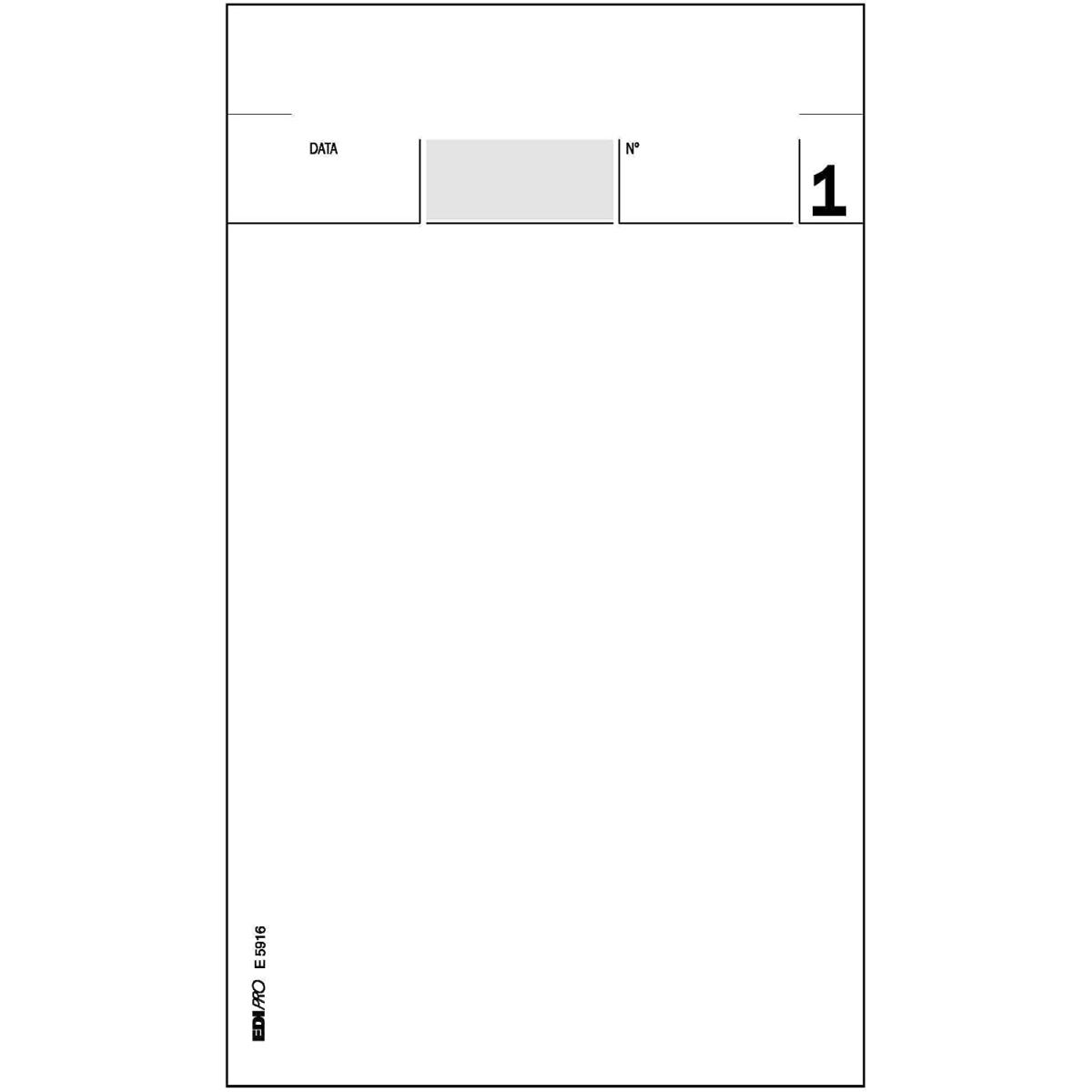Edipro - blocco comande 25 x 3 autoricalcante - formato 17 x 9,9 cm