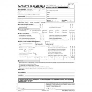 Edipro - rapporto di controllo di efficienza energetica tipo 1 snap 3 copie - 29,7 x 21 cm - 25 pz