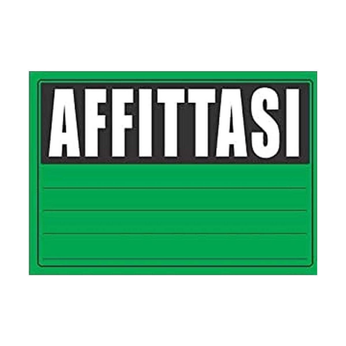 Edipro - cartello affittasi - 300 gr - 23 x 33 cm - colori assortiti