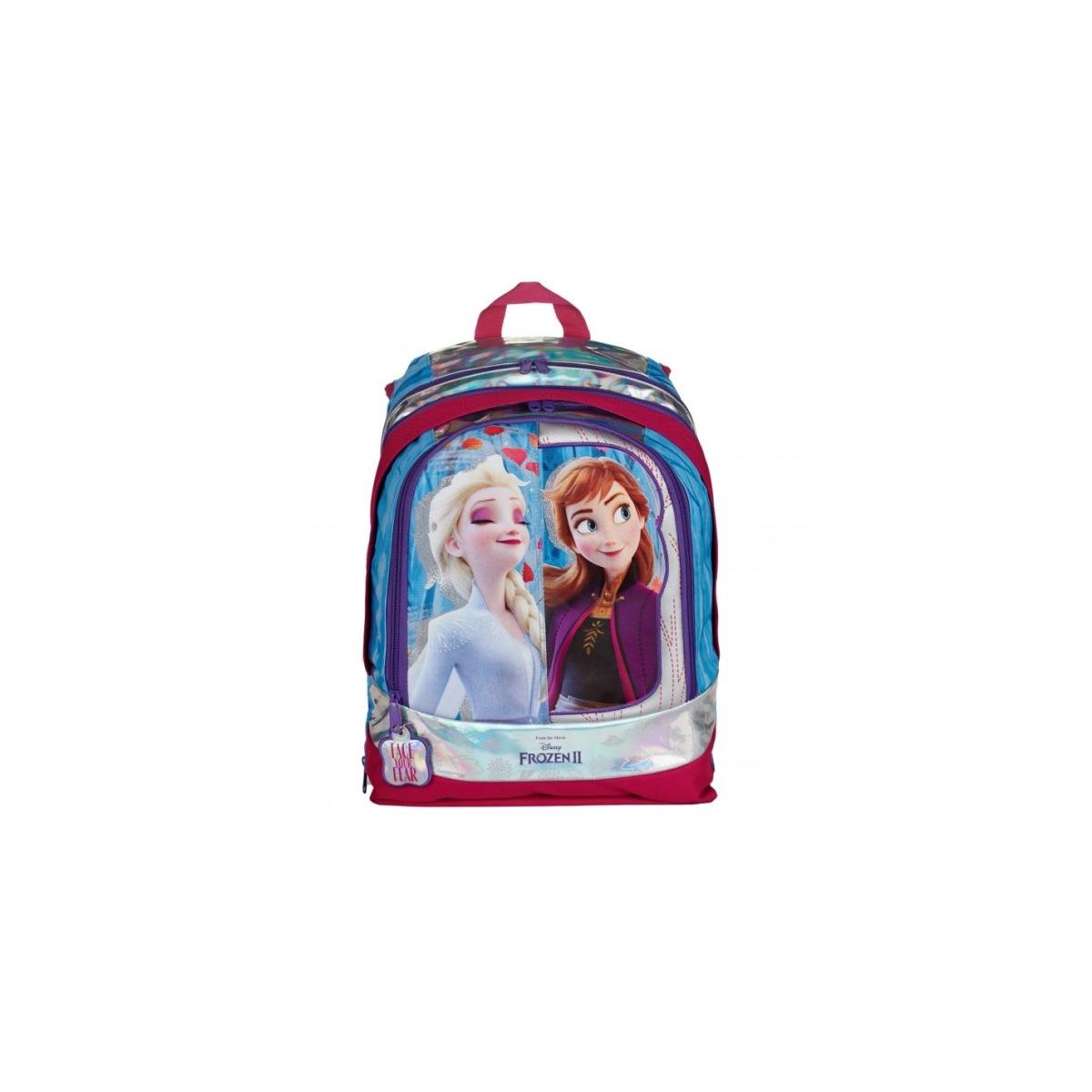 Giochi preziosi - zaino estensibile round frozen 2 con in omaggio una bambola whisper and glow di frozen 2