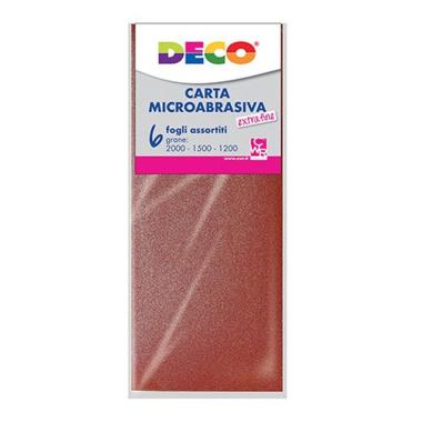 Carta abrasiva extrafine - busta 6 fogli