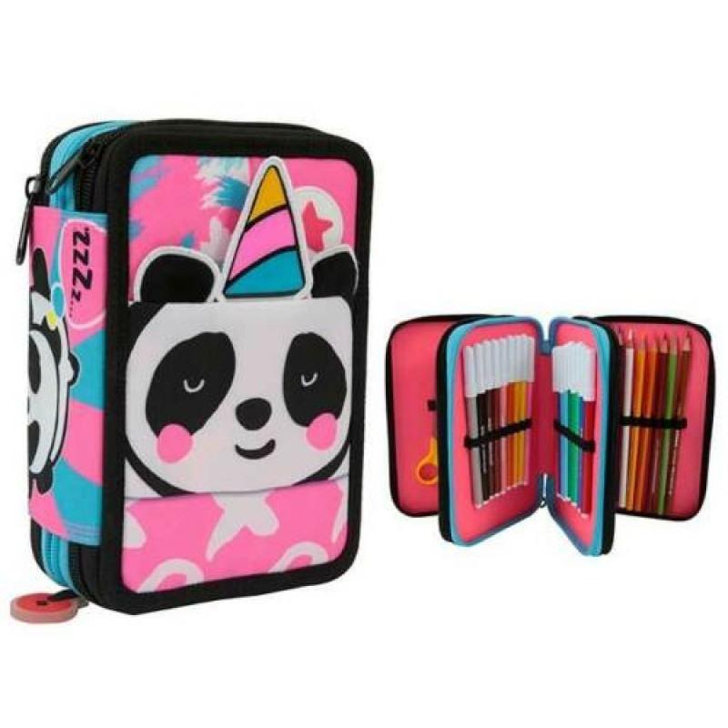 Giochi preziosi . astuccio 3 zip go pop 19 pandacorno