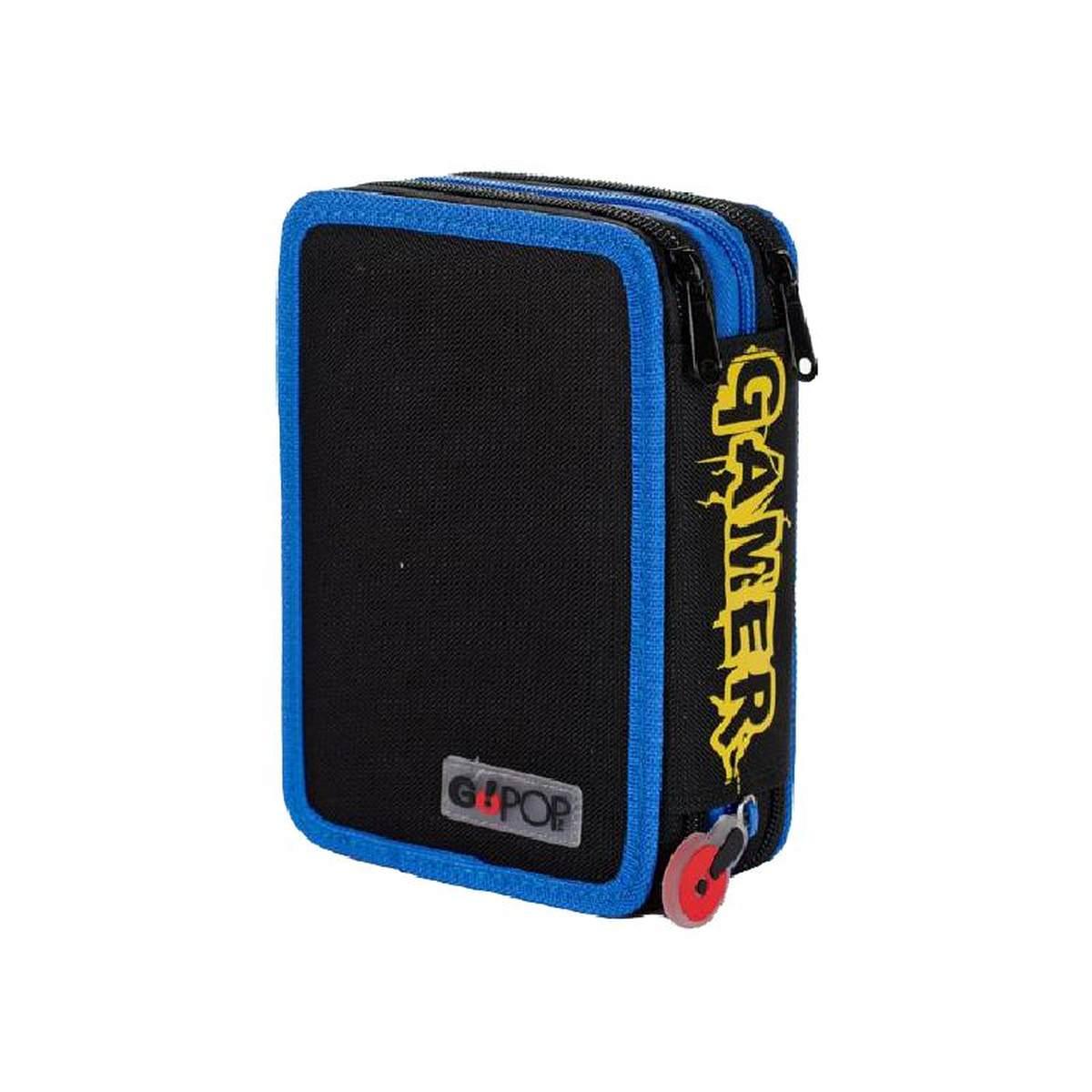 Giochi preziosi - astuccio 3 zip gamer pixel