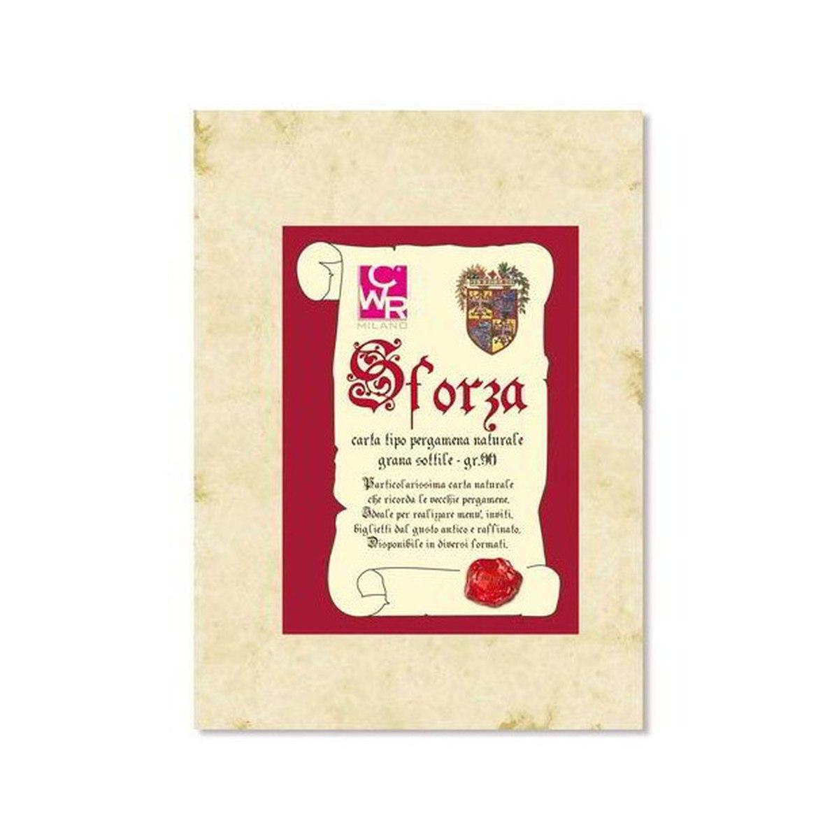 Deco - carta pergamena sforza - 12 fg - 230 gr - 21 x 29,7 cm