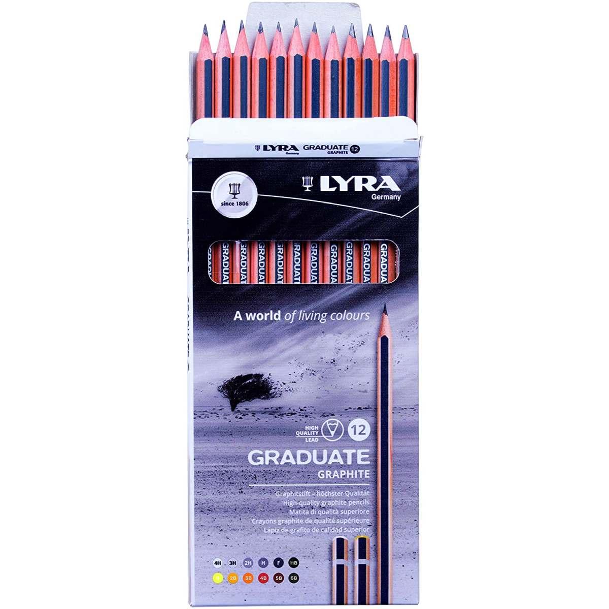 Lyra graduate graphite - 12 matite graduate
