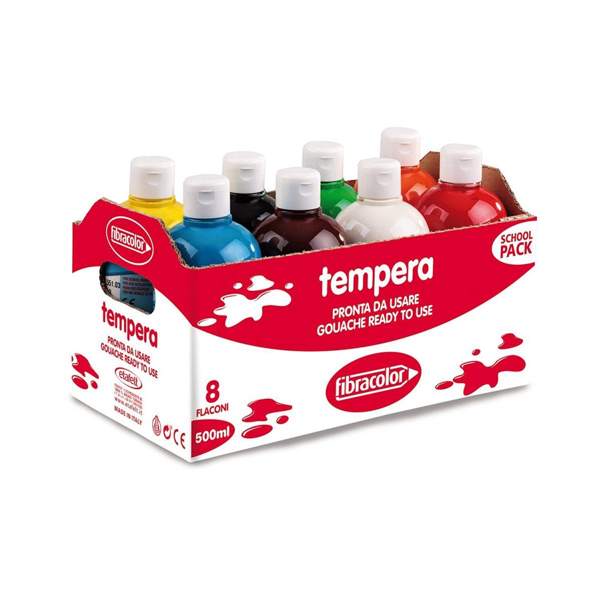 Fibracolor flacone 500 ml tempera pronta-