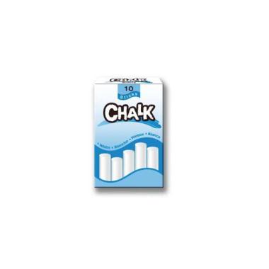 Chalk - gessi tondi - scatola 10 pz - bianchi