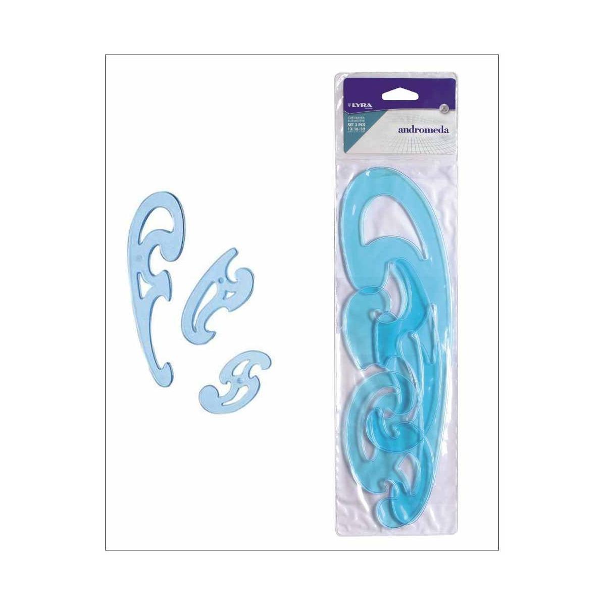 Lyra andromeda curvilinea burmester set 3 pz 13, 16, 32 cm