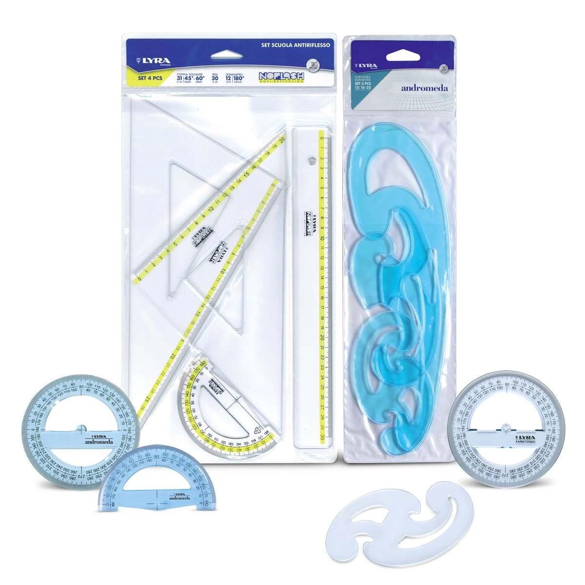 Lyra andromeda curvilinea burmester set 3 pz 13, 16, 32 cm