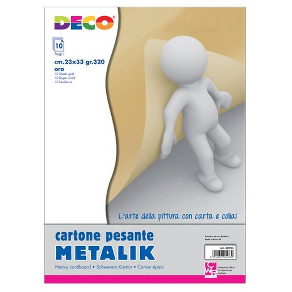 Cartone metalik oro da 320 gr/mq - formato 23 x 33 cm