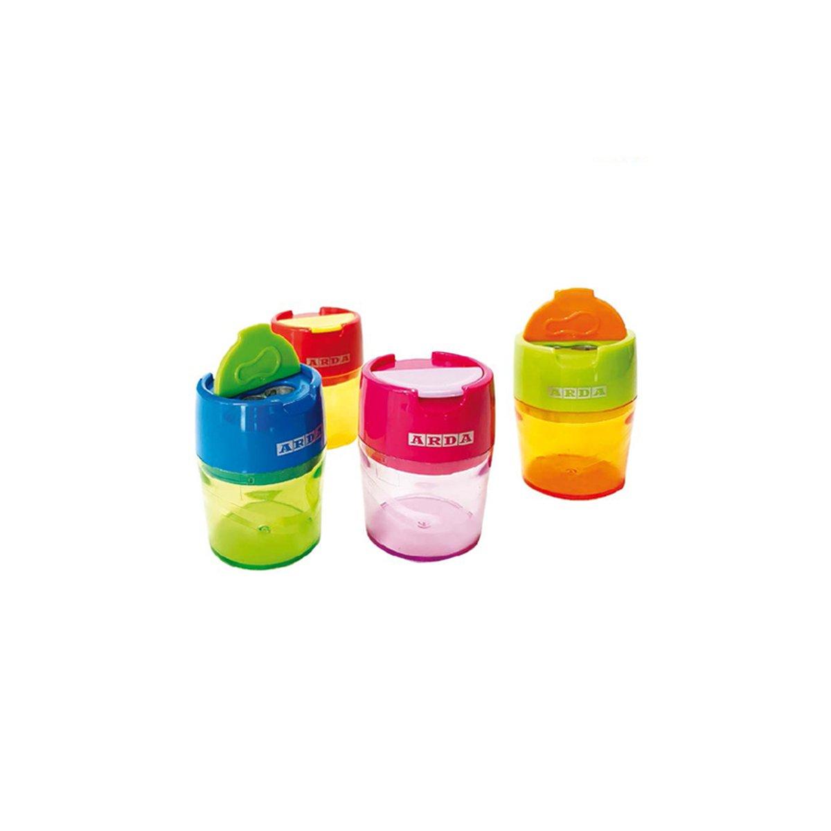 Arda - temperamatite twist - 2 fori metallo con serbatoio -