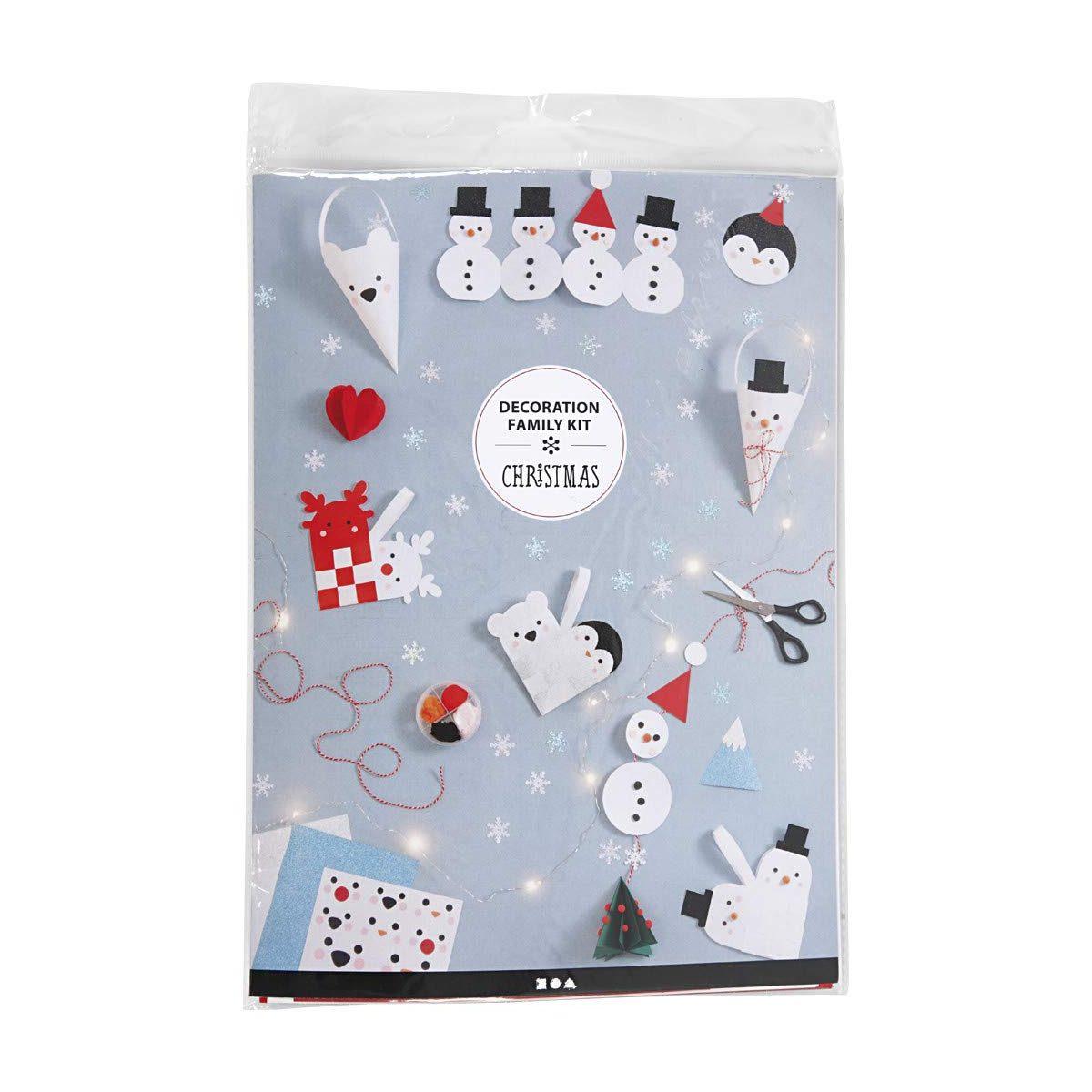 Set decoration creativ christmas - decori natalizi, cartone con decorazione