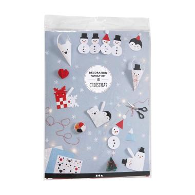 Set decoration creativ christmas - decori natalizi, cartone con decorazione