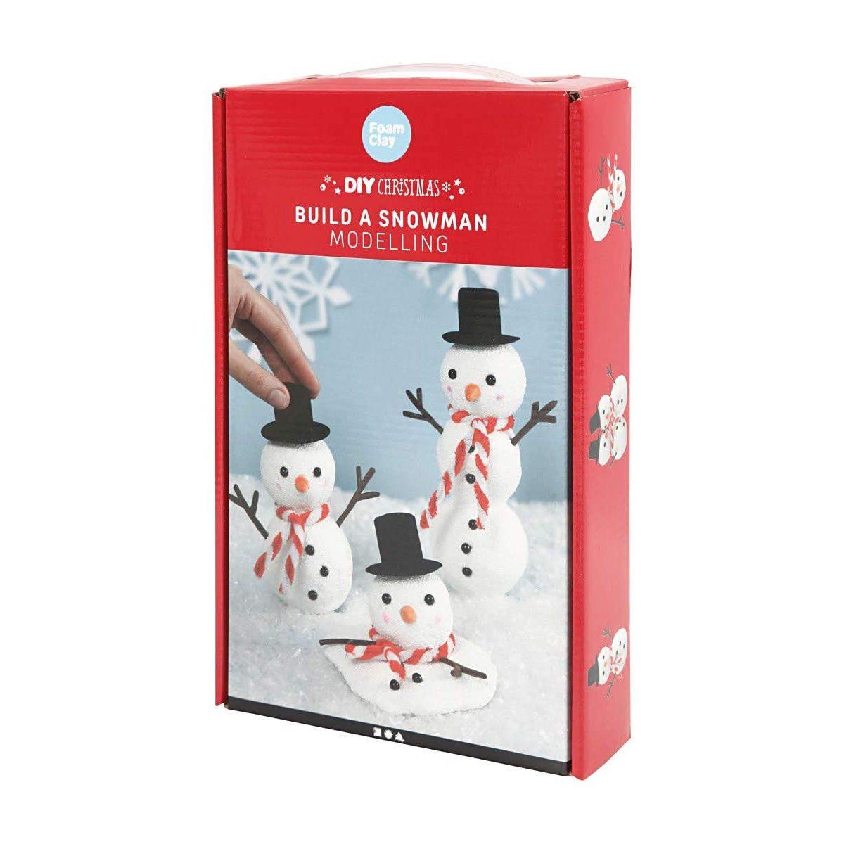 Build a snowman creativ christmas - costruisci un pupazzo di neve, da modellare