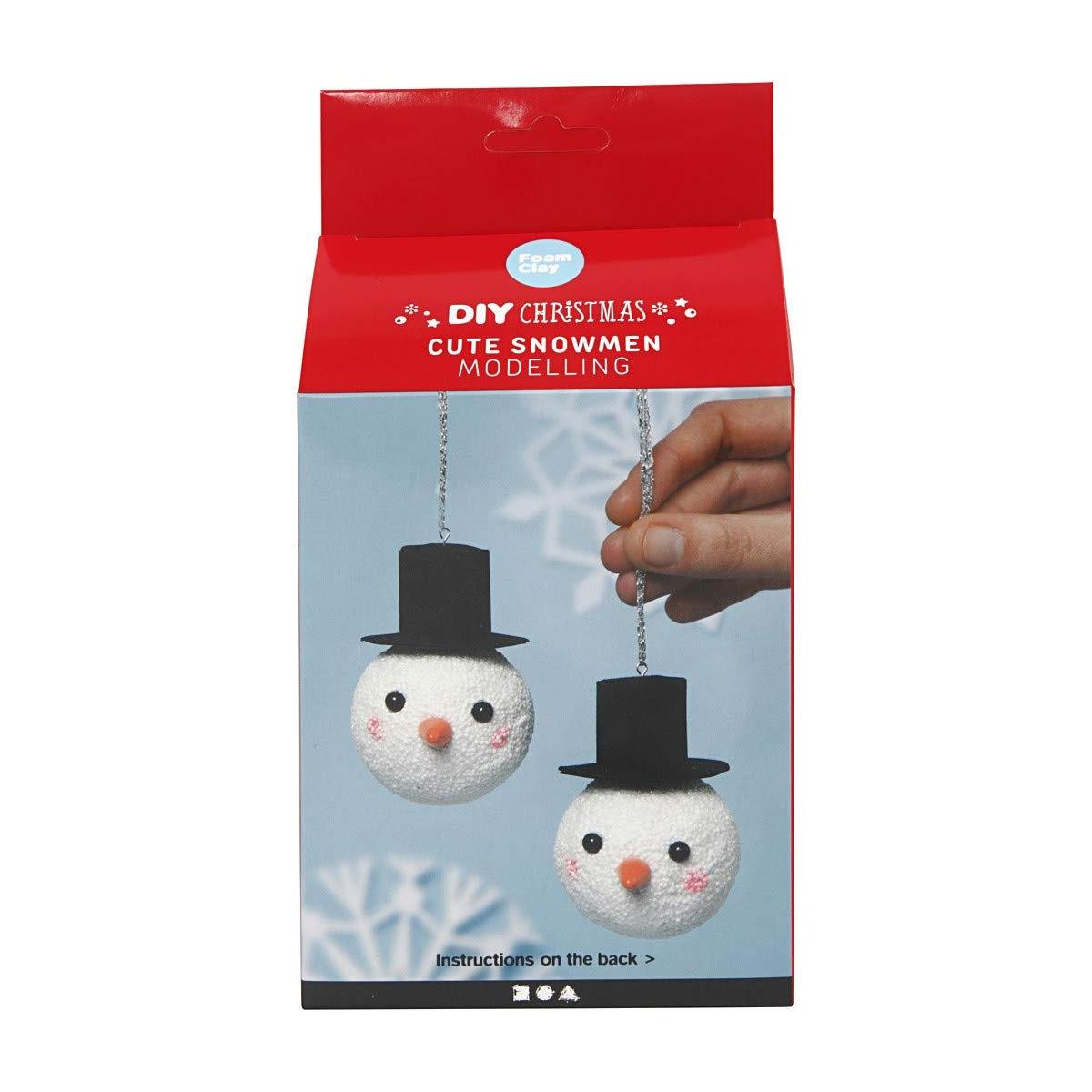 CUTE SNOWMEN CREATIV CHRISTMAS<br />TENERO PUPAZZO DI NEVE, DA MODELLARE, 1 SET