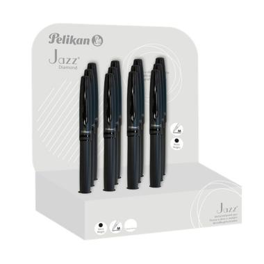 PELIKAN - PENNA A SFERA IN METALLO "JAZZ BLACK DIAMOND" COLLECTION