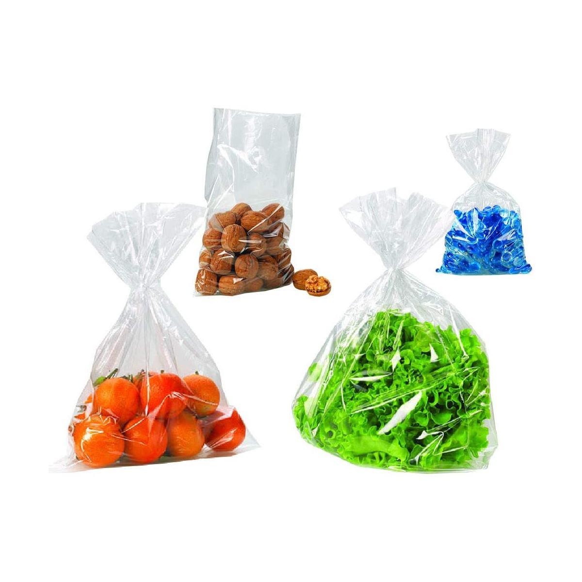 B-pack - buste polietilene idonee per alimenti, riciclabili e multiuso -  formato 20 x 30 cm - confezione da 100 pz con zip richiudibile