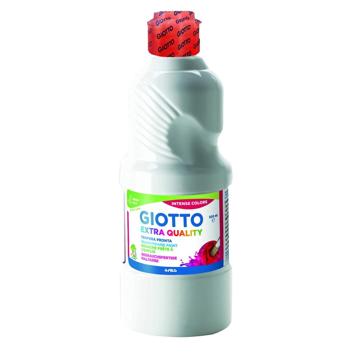 Giotto tempera a base d'acqua pronta all'uso - flacone da 500 ml. - disponibile in 17 colori tutti miscelabili tra loro per creare infnite sfumature.